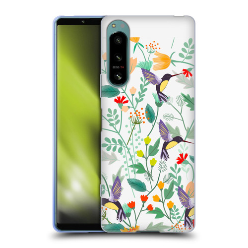 Haroulita Birds And Flowers Hummingbirds Soft Gel Case for Sony Xperia 5 IV
