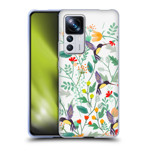 Haroulita Birds And Flowers Hummingbirds Soft Gel Case for Xiaomi 12T Pro