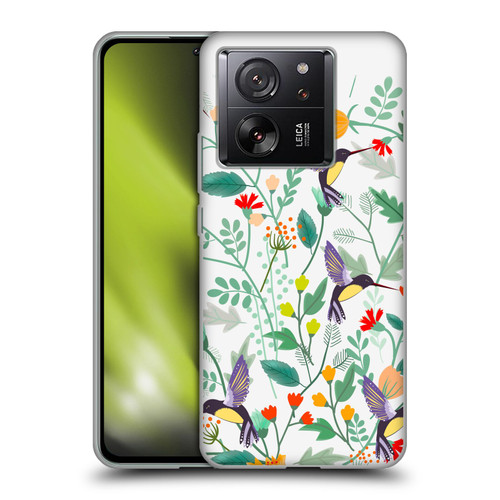 Haroulita Birds And Flowers Hummingbirds Soft Gel Case for Xiaomi 13T 5G / 13T Pro 5G