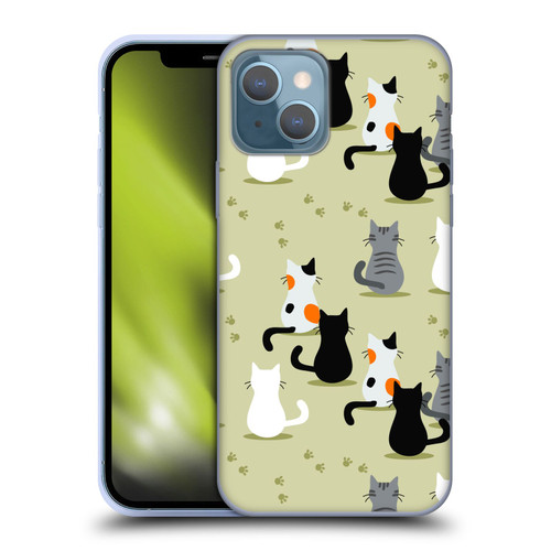 Haroulita Cats And Dogs Cats Soft Gel Case for Apple iPhone 13