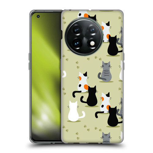 Haroulita Cats And Dogs Cats Soft Gel Case for OnePlus 11 5G