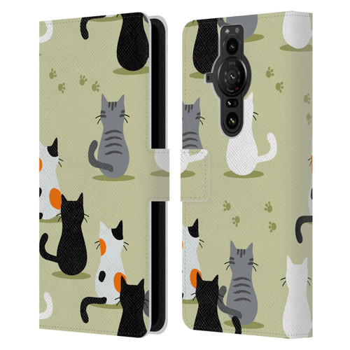 Haroulita Cats And Dogs Cats Leather Book Wallet Case Cover For Sony Xperia Pro-I