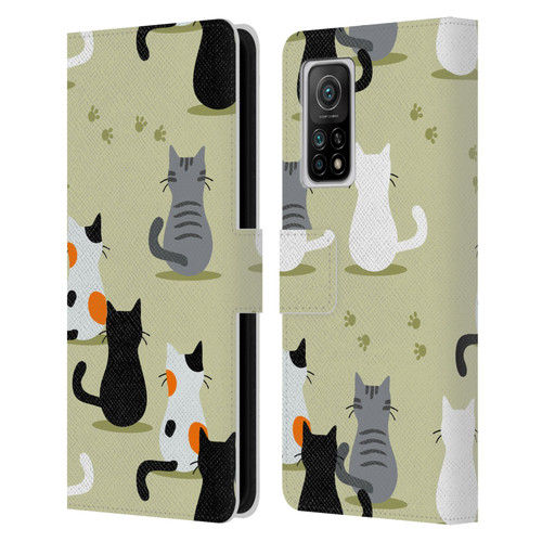 Haroulita Cats And Dogs Cats Leather Book Wallet Case Cover For Xiaomi Mi 10T 5G