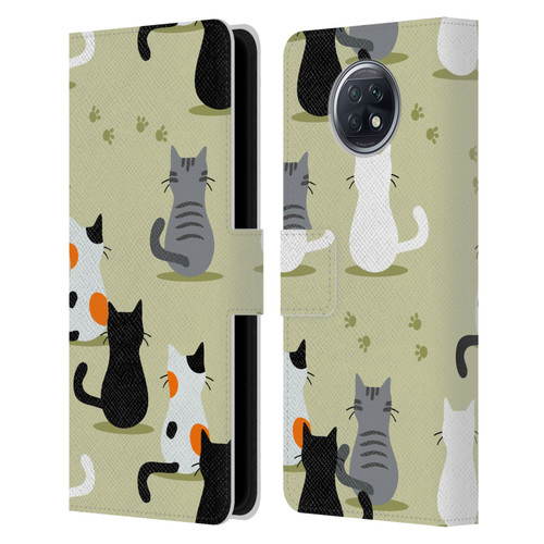 Haroulita Cats And Dogs Cats Leather Book Wallet Case Cover For Xiaomi Redmi Note 9T 5G