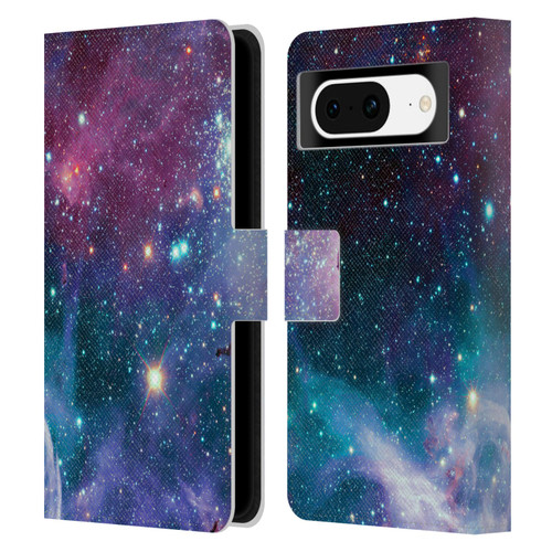 Haroulita Fantasy 2 Space Nebula Leather Book Wallet Case Cover For Google Pixel 8