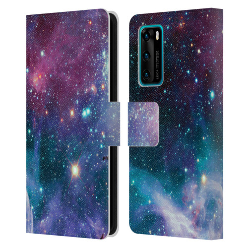 Haroulita Fantasy 2 Space Nebula Leather Book Wallet Case Cover For Huawei P40 5G