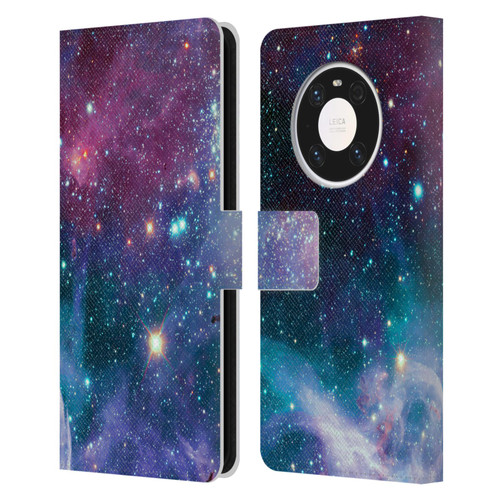 Haroulita Fantasy 2 Space Nebula Leather Book Wallet Case Cover For Huawei Mate 40 Pro 5G