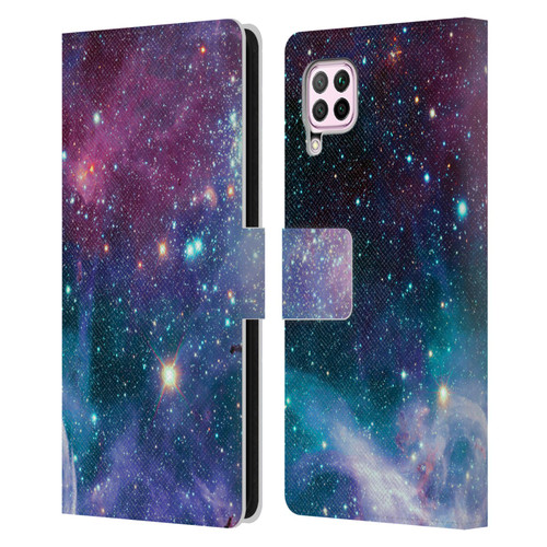 Haroulita Fantasy 2 Space Nebula Leather Book Wallet Case Cover For Huawei Nova 6 SE / P40 Lite