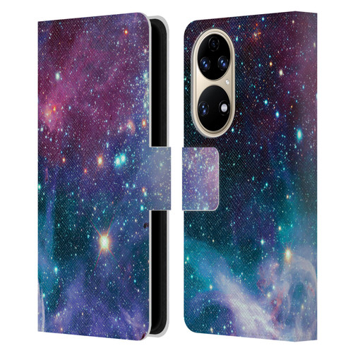 Haroulita Fantasy 2 Space Nebula Leather Book Wallet Case Cover For Huawei P50