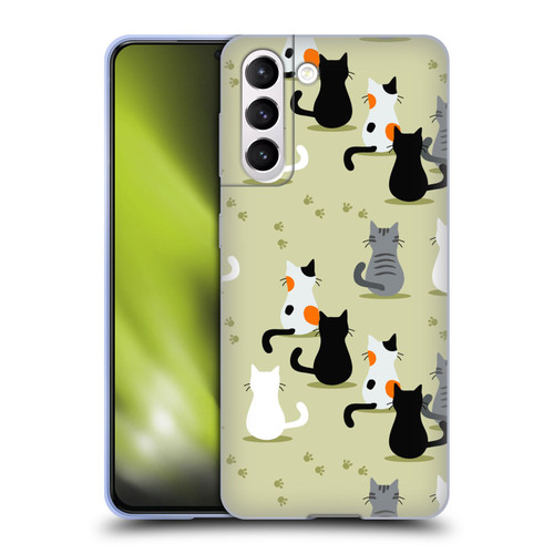 Haroulita Cats And Dogs Cats Soft Gel Case for Samsung Galaxy S21 5G