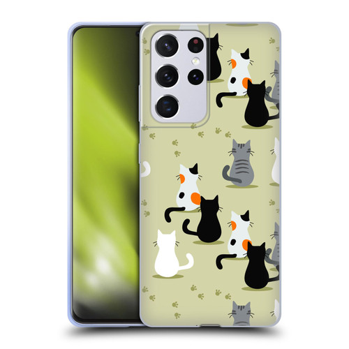 Haroulita Cats And Dogs Cats Soft Gel Case for Samsung Galaxy S21 Ultra 5G