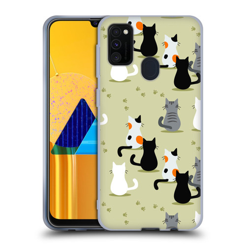 Haroulita Cats And Dogs Cats Soft Gel Case for Samsung Galaxy M30s (2019)/M21 (2020)