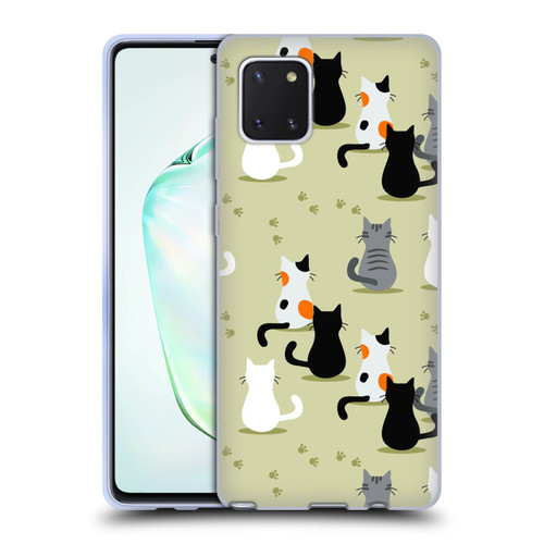 Haroulita Cats And Dogs Cats Soft Gel Case for Samsung Galaxy Note10 Lite