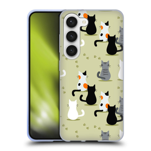Haroulita Cats And Dogs Cats Soft Gel Case for Samsung Galaxy S23 5G