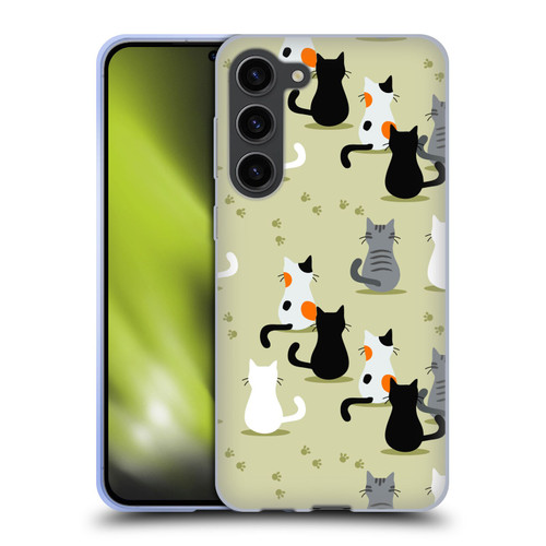 Haroulita Cats And Dogs Cats Soft Gel Case for Samsung Galaxy S23+ 5G