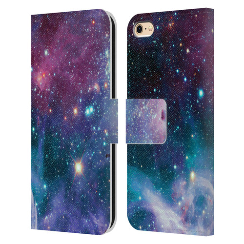 Haroulita Fantasy 2 Space Nebula Leather Book Wallet Case Cover For Apple iPhone 6 / iPhone 6s