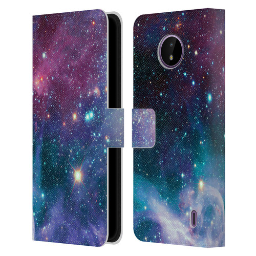 Haroulita Fantasy 2 Space Nebula Leather Book Wallet Case Cover For Nokia C10 / C20