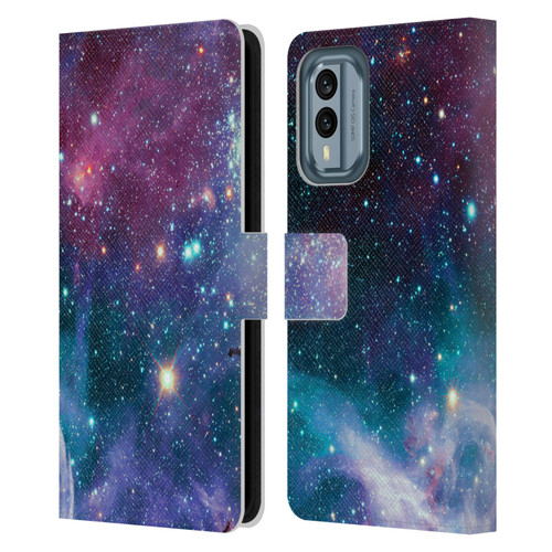 Haroulita Fantasy 2 Space Nebula Leather Book Wallet Case Cover For Nokia X30
