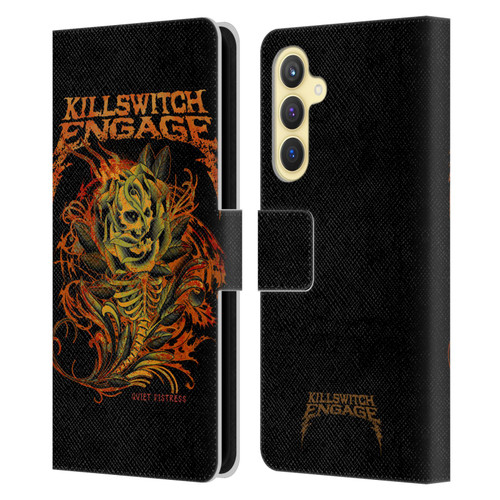 Killswitch Engage Band Art Quiet Distress Leather Book Wallet Case Cover For Samsung Galaxy S23 FE 5G
