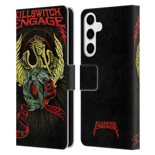 Killswitch Engage Band Art Cut Me Loose Leather Book Wallet Case Cover For Samsung Galaxy S24+ 5G