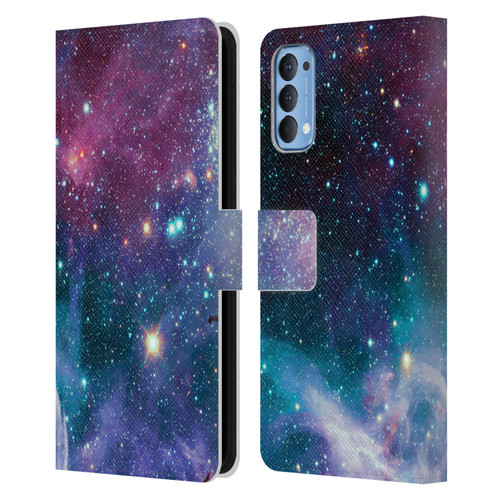 Haroulita Fantasy 2 Space Nebula Leather Book Wallet Case Cover For OPPO Reno 4 5G