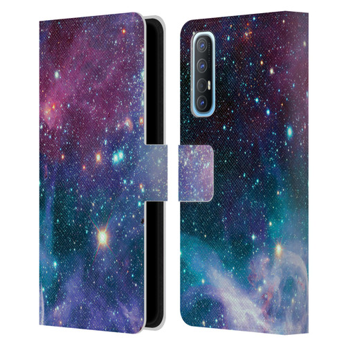 Haroulita Fantasy 2 Space Nebula Leather Book Wallet Case Cover For OPPO Find X2 Neo 5G