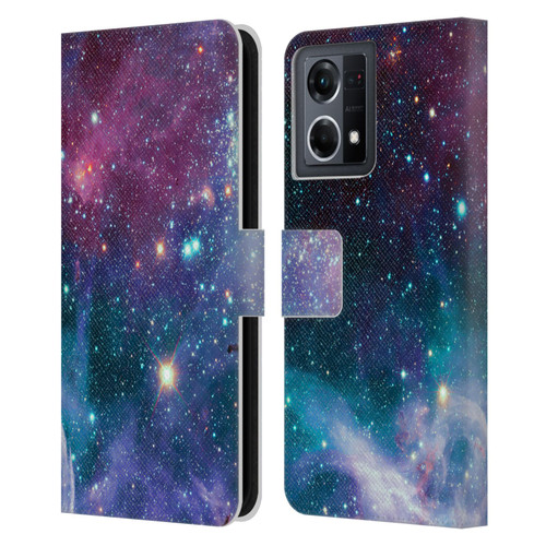 Haroulita Fantasy 2 Space Nebula Leather Book Wallet Case Cover For OPPO Reno8 4G