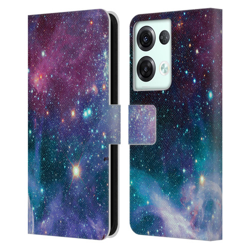 Haroulita Fantasy 2 Space Nebula Leather Book Wallet Case Cover For OPPO Reno8 Pro