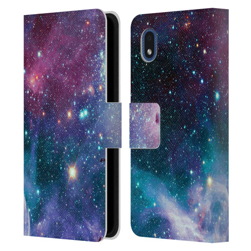 Haroulita Fantasy 2 Space Nebula Leather Book Wallet Case Cover For Samsung Galaxy A01 Core (2020)