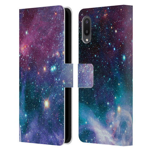 Haroulita Fantasy 2 Space Nebula Leather Book Wallet Case Cover For Samsung Galaxy A02/M02 (2021)