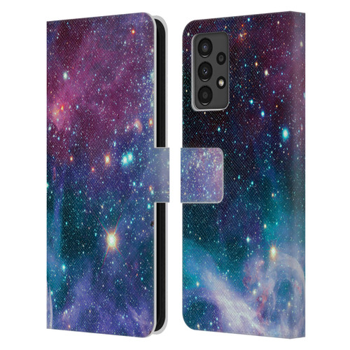 Haroulita Fantasy 2 Space Nebula Leather Book Wallet Case Cover For Samsung Galaxy A13 (2022)