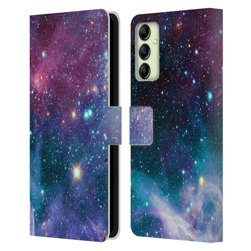 Haroulita Fantasy 2 Space Nebula Leather Book Wallet Case Cover For Samsung Galaxy A14 5G