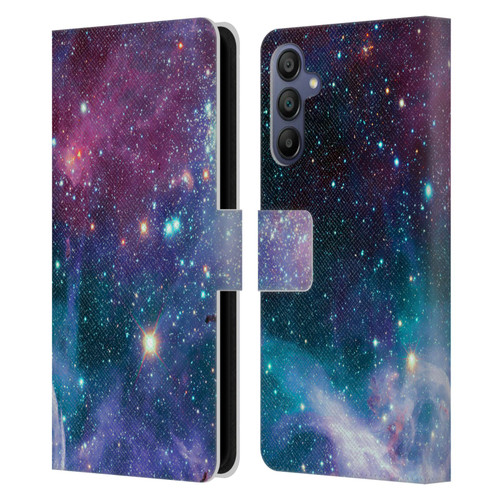 Haroulita Fantasy 2 Space Nebula Leather Book Wallet Case Cover For Samsung Galaxy A15