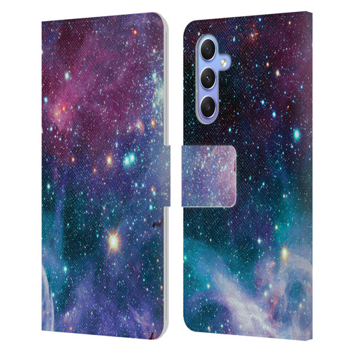 Haroulita Fantasy 2 Space Nebula Leather Book Wallet Case Cover For Samsung Galaxy A34 5G