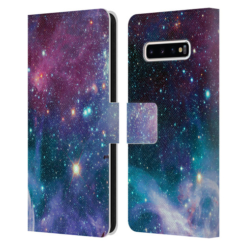 Haroulita Fantasy 2 Space Nebula Leather Book Wallet Case Cover For Samsung Galaxy S10+ / S10 Plus