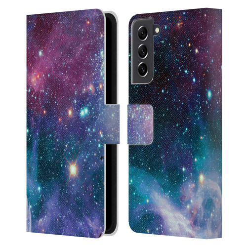 Haroulita Fantasy 2 Space Nebula Leather Book Wallet Case Cover For Samsung Galaxy S21 FE 5G