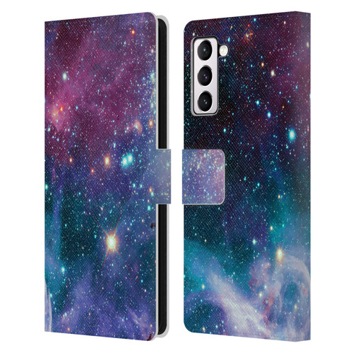 Haroulita Fantasy 2 Space Nebula Leather Book Wallet Case Cover For Samsung Galaxy S21+ 5G