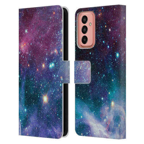 Haroulita Fantasy 2 Space Nebula Leather Book Wallet Case Cover For Samsung Galaxy M13 (2022)