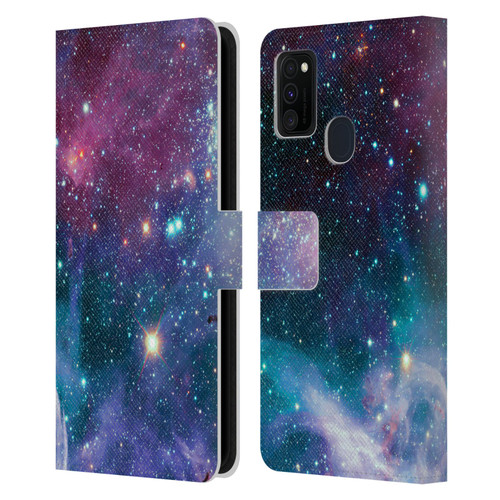 Haroulita Fantasy 2 Space Nebula Leather Book Wallet Case Cover For Samsung Galaxy M30s (2019)/M21 (2020)