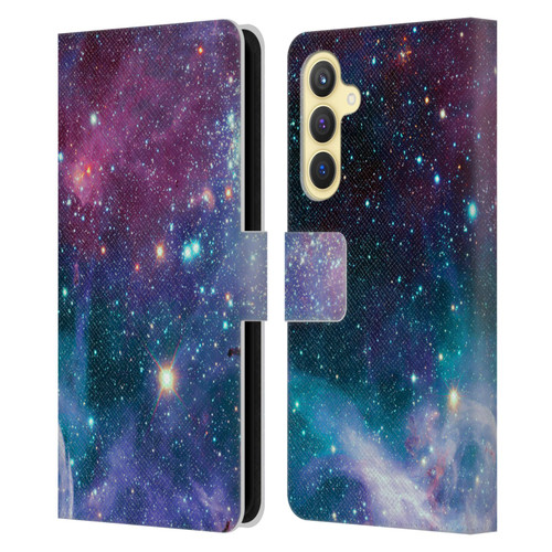 Haroulita Fantasy 2 Space Nebula Leather Book Wallet Case Cover For Samsung Galaxy S23 FE 5G