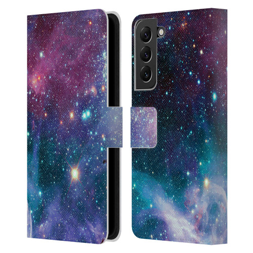 Haroulita Fantasy 2 Space Nebula Leather Book Wallet Case Cover For Samsung Galaxy S22+ 5G