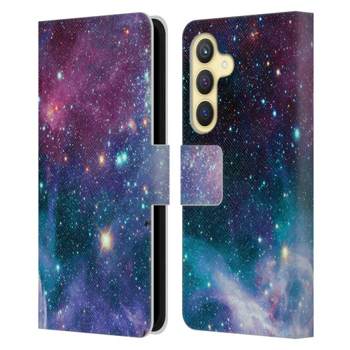 Haroulita Fantasy 2 Space Nebula Leather Book Wallet Case Cover For Samsung Galaxy S24 5G