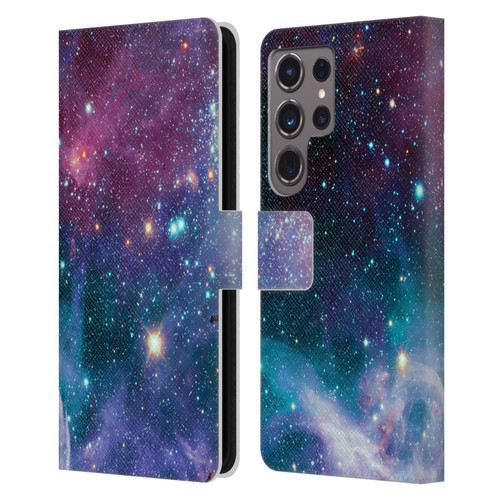 Haroulita Fantasy 2 Space Nebula Leather Book Wallet Case Cover For Samsung Galaxy S24 Ultra 5G