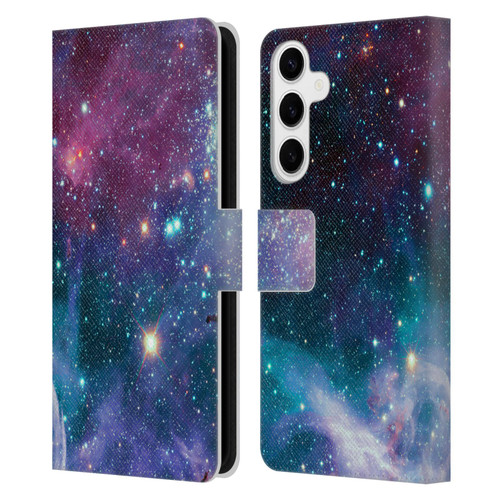 Haroulita Fantasy 2 Space Nebula Leather Book Wallet Case Cover For Samsung Galaxy S24+ 5G