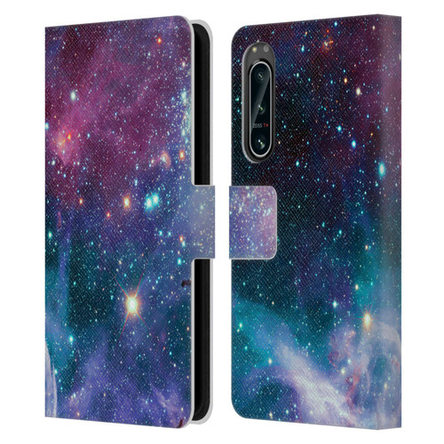 Haroulita Fantasy 2 Space Nebula Leather Book Wallet Case Cover For Sony Xperia 5 IV