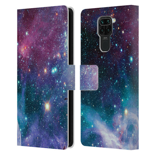 Haroulita Fantasy 2 Space Nebula Leather Book Wallet Case Cover For Xiaomi Redmi Note 9 / Redmi 10X 4G