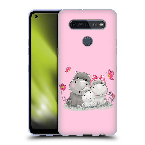 Haroulita Forest Hippo Family Soft Gel Case for LG K51S