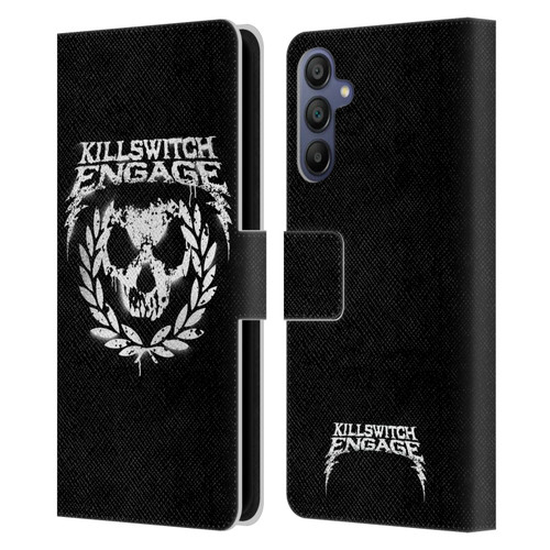 Killswitch Engage Tour Wreath Spray Paint Design Leather Book Wallet Case Cover For Samsung Galaxy A15