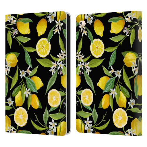 Haroulita Fruits Flowers And Lemons Leather Book Wallet Case Cover For Apple iPad Air 2 (2014)