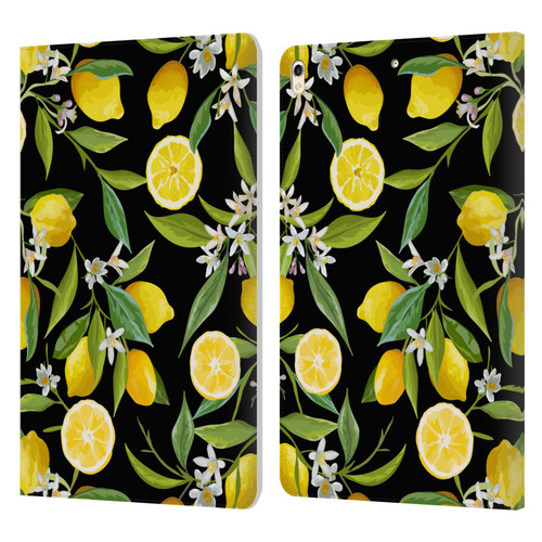 Haroulita Fruits Flowers And Lemons Leather Book Wallet Case Cover For Apple iPad Pro 10.5 (2017)